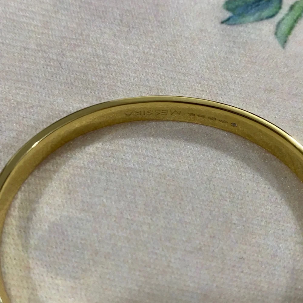 Messika Gold Pavé Hinged Women Bangle Bracelet